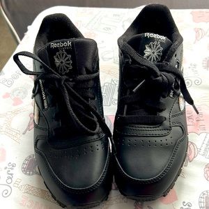 Black and Silver Kids Reeboks